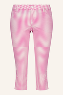 Kurze Alberto Mona-C Revolutional Check Hose mit Karomuster in Schwarz und Weiß, bequemes Damen-Design