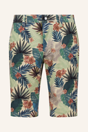 Alberto Earnie Revolutional® Jungle WR Golfshorts, lange Hosen in grün mit Gürtel und Taschen, sportlich und bequem.