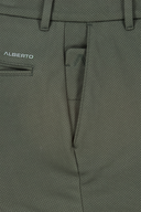 Alberto Ian Cosy Jersey Check Golfhose, bequeme Hosen mit Karomuster für Golf und Freizeit, elastischer Bund, moderne Passform