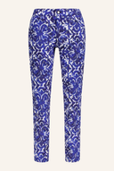 Alberto JANA-CR Ornament Jersey lange Hose, bequeme Damen-Langhose mit Ornamentmuster, weiches Jersey-Material, modernes Design