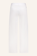 Lange Leinenhose von Alberto, Luise-WL, in natürlichem Beigen Farbton, mit geradem Schnitt und elastischem Bund.