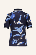Bogner Calista Poloshirt in Blau mit Kragen und Knöpfen, sportliches Polo für Damen, modernes Design