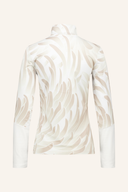 Langes Bogner LS Gelia T-Shirt aus weichem Stoff, in neutraler Farbe, mit rundem Halsausschnitt und Langarmdesign.