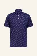 Polo Meyer de Phil, polo confortable en coton, de couleur verte, avec une patte de boutonnage et un col classique.