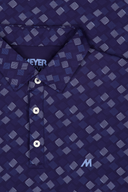 Meyer Phil Poloshirt in Blau, bequemes Polohemd mit Kragen und Knopfleiste, modernes Design, perfekt für Freizeit und Casual Looks