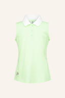 Adidas ärmelloses Polo mit gestreiftem Design, aus weichem Stoff, perfekt für sportliche und lässige Outfits.