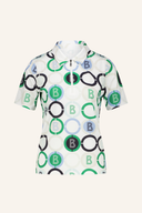 Bogner Taya Poloshirt aus Baumwolle, hellblau, mit Kragen, Knopfleiste und kurzen Ärmeln, für Damen.