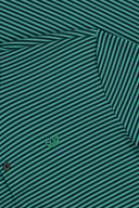Adidas MR Stripe Polo 2 Poloshirt in blau mit Streifenmuster, kurze Ärmel und klassischer Kragen, auf einem weißen Hintergrund.