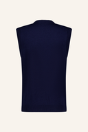 Adidas Originals Cashmere Pullunder in hellem Grau, zeigt den weichen, gestrickten Stoff und den klassischen Schnitt.