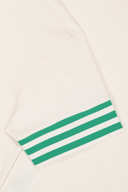Adidas 3-Stripes Solid Poloshirt in weiß mit klassischen 3-Streifen und Knopfleiste, bequemes Poloshirt für sportlichen Stil