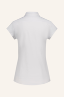 Cap Sleeve Button Down Polo Shirt
