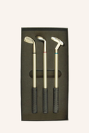 Miniatur-Golfschläger als Kugelschreiber von Sportiques Golfgeschenke, ideal als Geschenkartikel, detailreiche Nachbildung eines Golfschlägers.