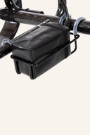 JuCad Powerpack-Akkuhalterung für Trolley Zubehör, stabile Befestigung für E-Bike-Akku, schwarzes Metall-Design