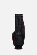 Callaway Hyperlite Zero Standbag in Schwarz mit Camouflage-Design, leichter Golftasche mit mehreren Fächern.