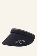 Callaway Clip Visor mit gebogenem Schirm und Logo, ideal für Sonnenschutz beim Sport oder Freizeit.