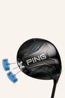 Callaway ELYTE Hybrid mit schwarzen Griff und offener Schlagfläche, leichtes Design für präzise Schläge.