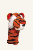 Daphne Tiger Hybrid Headcover für Golfschläger, weicher Stoff mit Tiger-Design, schützt den Schlägerkopf stilvoll.