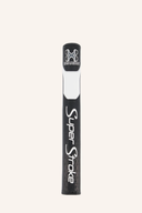 Schwarzer Traxion Tour 3.0 Puttergriff von Superstroke, ergonomischer Schlägergriff für Golfschläger, Nahaufnahme