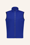 Abacus Lytham Softshell-Weste in dunkler Farbe, atmungsaktiv und wasserabweisend, mit Reißverschluss und seitlichen Taschen.