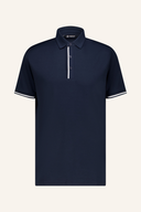 Abacus Pikewood Poloshirt in Blau, bequemes Polo aus Baumwolle mit Kragen und Knopfleiste, ideal für sportlichen Stil.