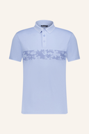 Hosel DryCool Poloshirt von Abacus, hellblaues Polo aus atmungsaktivem Material, detailreiche Knopfleiste und klassischer Schnitt