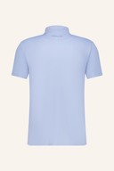 Abacus Hosel DryCool Poloshirt in Blau aus atmungsaktivem Material, mit Knopfleiste und Polo-Kragen.