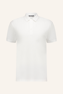 Abacus Hillside Poloshirt aus Baumwolle, kurzärmelig, blau mit Kragen und Knopfleiste, bequemes Herrenoberteil