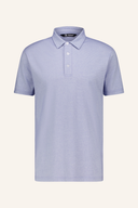 Abacus Hillside Poloshirt in Blau, kurzärmeliges Polohemd aus Baumwolle mit Knopfleiste und Logo-Details.