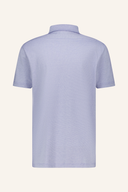 Abacus Hillside Poloshirt in Blau, mit Kragen und kurzen Ärmeln, detailreiche Stoffstruktur, bequemes Polo für Herren