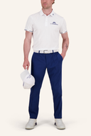 Lange Golfhose von J. Lindeberg, moderne Passform, strapazierfähiges Material, in neutraler Farbe, für Damen oder Herren.