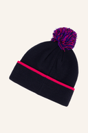 J. Lindeberg Stripe Beanie Mütze aus weichem Material mit Streifenmuster, ideal für kaltes Wetter