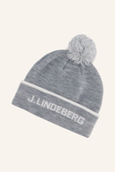 J. Lindeberg Stripe Beanie Mütze aus weichem Stoff mit Streifenmuster, bequeme Wintermütze für kalte Tage