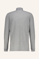 J. Lindeberg Florian Longsleeve Polo, beiges Polo-Shirt mit Kragen und Knopfleiste, aus weichem Stoff.
