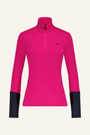 J. Lindeberg Aerial Quarter Zip Pullover aus weichem Stoff, graue Farbe, bequemes Oberteil mit Reißverschluss am Kragen