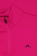 J. Lindeberg Aerial Quarter Zip Pullover aus weichem Stoff, grau, mit Reißverschluss und Stehkragen.