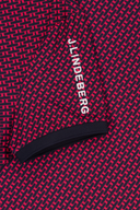J. Lindeberg Tour Tech Print Polo, bequemes Polohemd mit grafischem Print und sportlichem Design, für Herren.