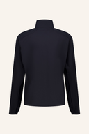 J. Lindeberg Zane Motion Pro Jacke, schwarze wetterfeste Jacke mit Reißverschluss und Kapuze, für Outdoor-Aktivitäten