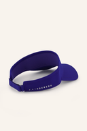 J. Lindeberg Yada Visor aus schwarzem Stoff mit gestreiftem Band und gebogenem Schirm, für Sonnenschutz und Stil.