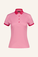 J. Lindeberg Tour Tech Print Polo, elegantes Poloshirt mit Printmuster, atmungsaktives Material, sportlicher Stil