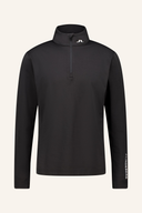 J. Lindeberg Tour Tech Midlayer, bequemer Midlayer aus technischem Material, in neutraler Farbe, detailreiche Naht- und Stoffgestaltung