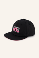 J. Lindeberg 30Y Cap, stilvolle schwarze Kappe mit Logo-Print, aus weichem Material, perfekt für sportliche oder lässige Looks.