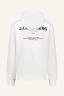 Unisex Hoodie von J. Lindeberg, 30Y Callan Pullover aus weichem Stoff in neutralem Design, sichtbar mit Kapuze und Kängurutasche