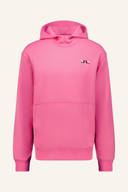 Grauer J. Lindeberg Callan Hoodie Pullover mit Kapuze und Kängurutaschen, bequemes Design für lässigen Stil