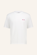 Hale T-Shirt von J. Lindeberg, bequemes Baumwoll-T-Shirt in neutralem Design, sichtbar mit Rundhalsausschnitt und Logo-Details