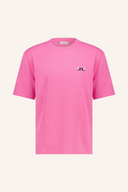 J. Lindeberg Hale 30Y T-Shirt aus weicher Baumwolle, bequemer Schnitt, in neutraler Farbe, frontales Logo, für Herren