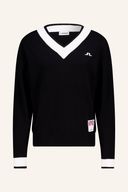 J. Lindeberg Nikolas Strickpullover aus weichem Stoff, detailreiche Strickmuster, klassische Passform, modischer Pullover für Herren