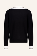 J. Lindeberg Nikolas Strickpullover in gemütlichem, klassischem Design, detailreiche Strickmuster, sichtbarer Kragen und Bündchen
