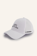 J. Lindeberg Caden Cap, blaue Kappe aus Baumwolle mit Logo-Stickerei an der Vorderseite, sportliches Design