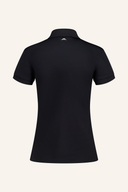 J. Lindeberg Tour Tech Poloshirt in Blau mit Kragen und Knopfleiste, sportlich und bequem für den Alltag.