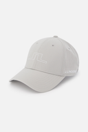 J. Lindeberg Caden Kappe aus Baumwolle mit Stickerei, schwarze Baseballcap für Herren